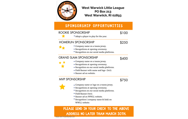 Become a WWLL Sponsor